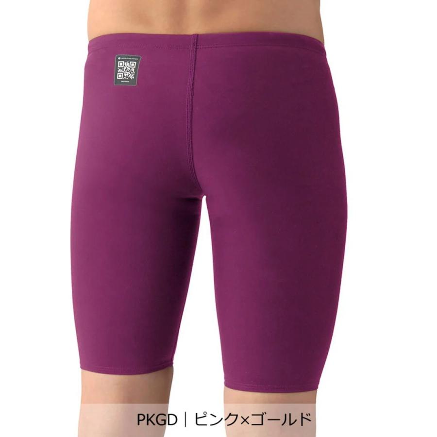 【アリーナ】アクアフォースフュージョンワン レーシングスパッツ/ハーフレッグ/競泳水着/arena(AS6SRC12M)　PKGD ピンク×ゴールド_1
