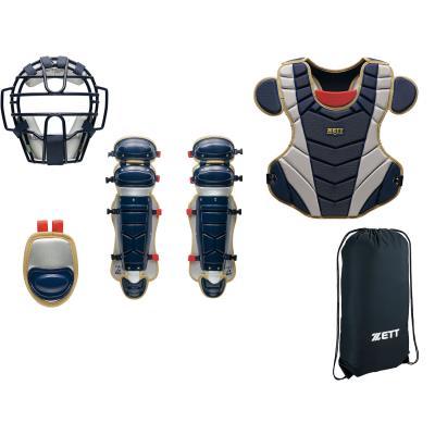 【ZETT】キャッチャー防具セット ゼット（ZETT） 【ゼット】軟式ソフト兼用 キャッチャー防具4点セット
