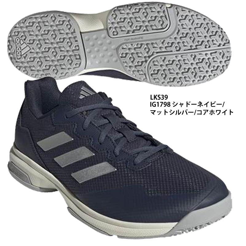 adidas テニスシューズ ホワイト/ネイビー 【公式通販】