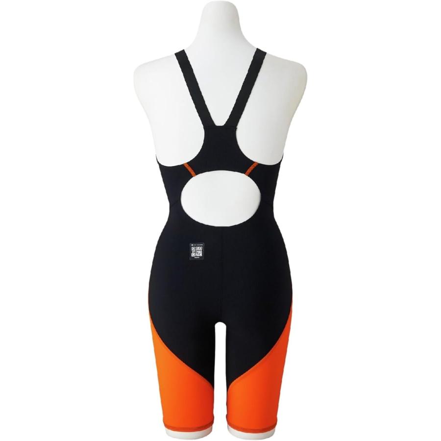 【ミズノ】GX.SONIC LITE ハーフスパッツ レディース 水着/競泳水着/レーシング水着/MIZUNO (N2MGD210) 95 ブラック×オレンジ_1