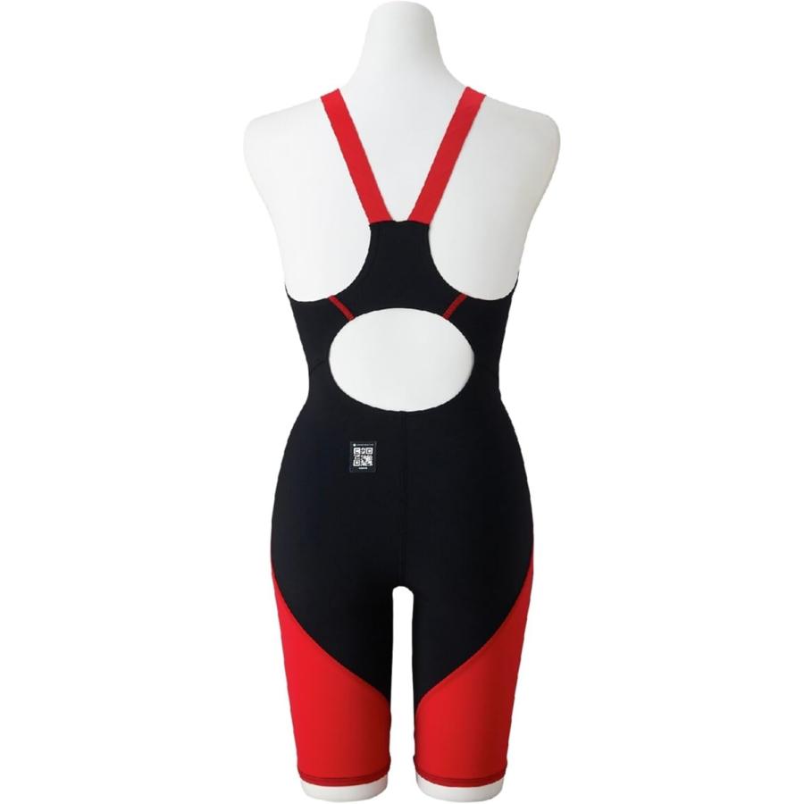 【ミズノ】GX.SONIC LITE ハーフスパッツ レディース 水着/競泳水着/レーシング水着/MIZUNO (N2MGD210) 96 ブラック×レッド_1
