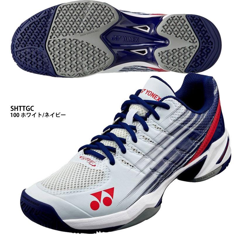 ヨネックス Powercushionteamgc パワークッションチーム テニスシューズ ソフトテニス ユニセックス Yonex Shttgc 100 ホワイト ネイビー Shttgc 100 Abespo 通販 Yahoo ショッピング