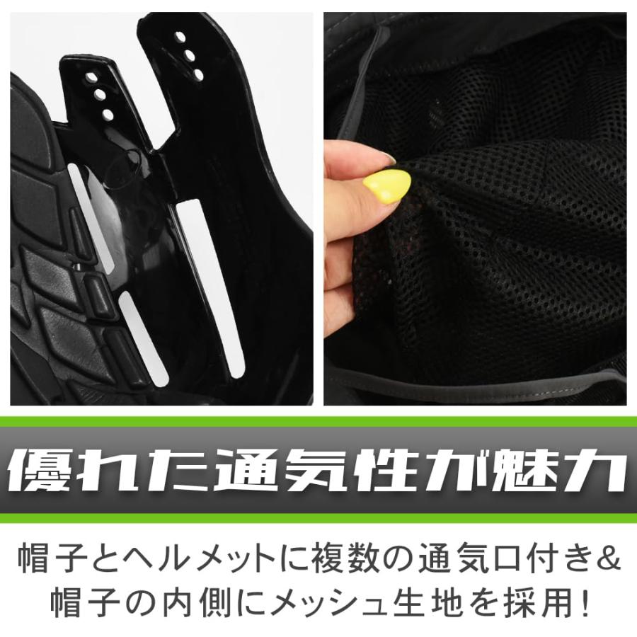 KeepRise 自転車 サファリハット おしゃれ インナープロテクター搭載