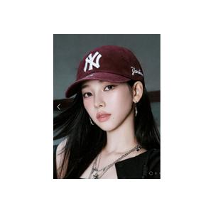ラスト１点✨カリナ X MLBシグネチャーアンストラクチャーボールキャップ　黒 MLB Korea 【希少価値商品】aespa KARINA PICK MLB KOREA