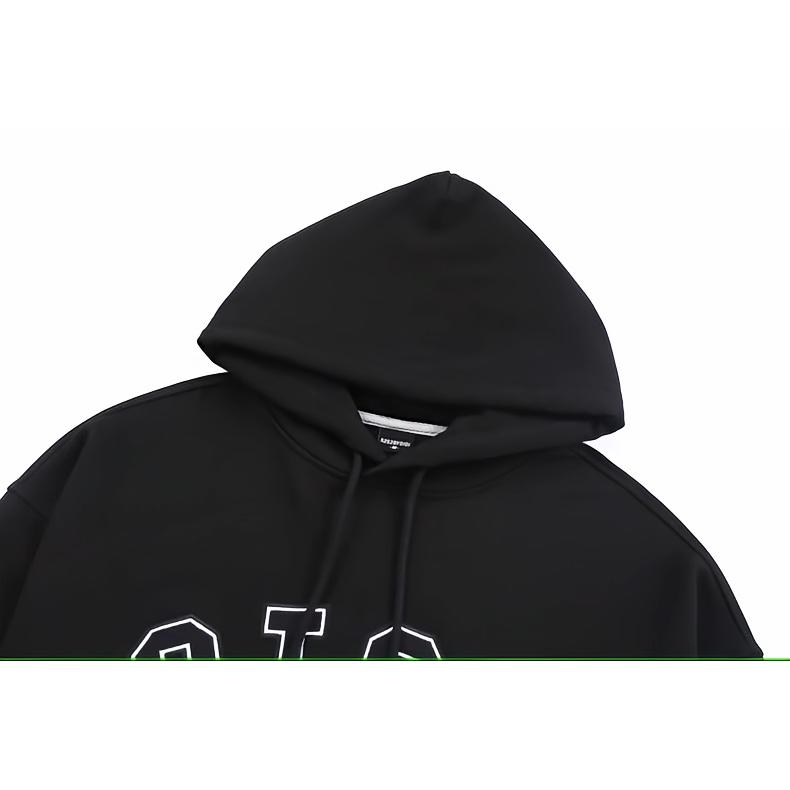 5252 by OiOi 50％OFF 韓国ブランド フロントアプリケフチ刺繍ロゴ裏毛