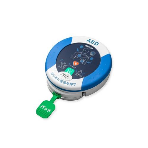 【代引不可】 オムロン AED 自動体外式除細動器 レスキューハート HDF-3500　安心パック付本体セット｜abewebshop