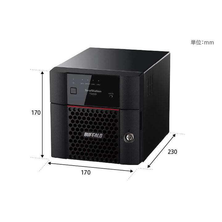 BUFFALO TeraStation TS3220DN 4TB【中古・美品】 Tera Station 【代引不可】 BUFFALO TS3230DN0402 法人向けNAS 4TB 2