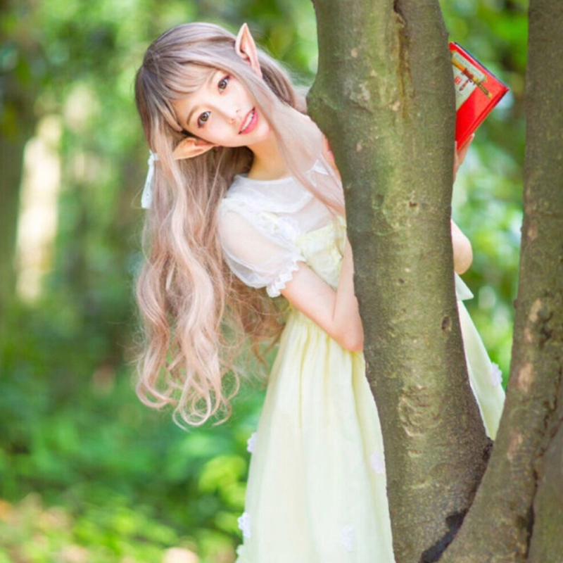 メーカー包装済】 仮装 アイテム つけ耳 セット 可愛い エルフ 妖精 コスプレ 9.5cm 仮装 アイテム つけ耳 セット 可愛い エルフ 妖精 コスプレ 9.5cm