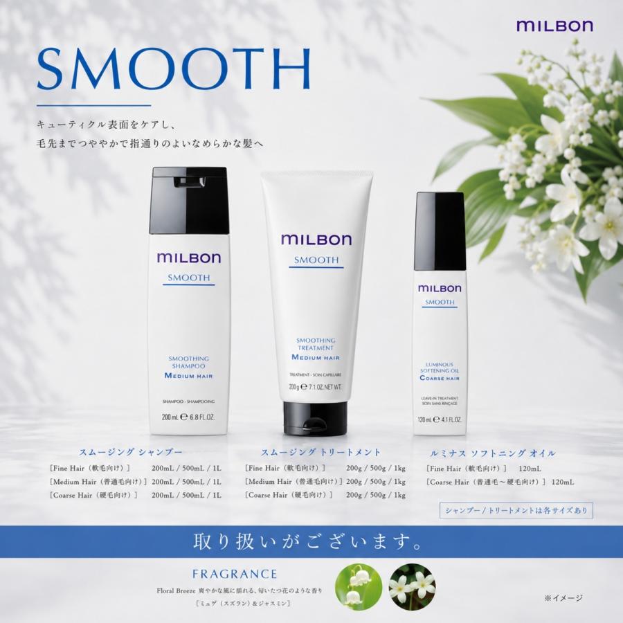 正規品3本/グローバルミルボンルミナスソフトニングオイル Coarse hair ミルボン ルミナス ソフトニング オイル C 120ml コースヘア スムース