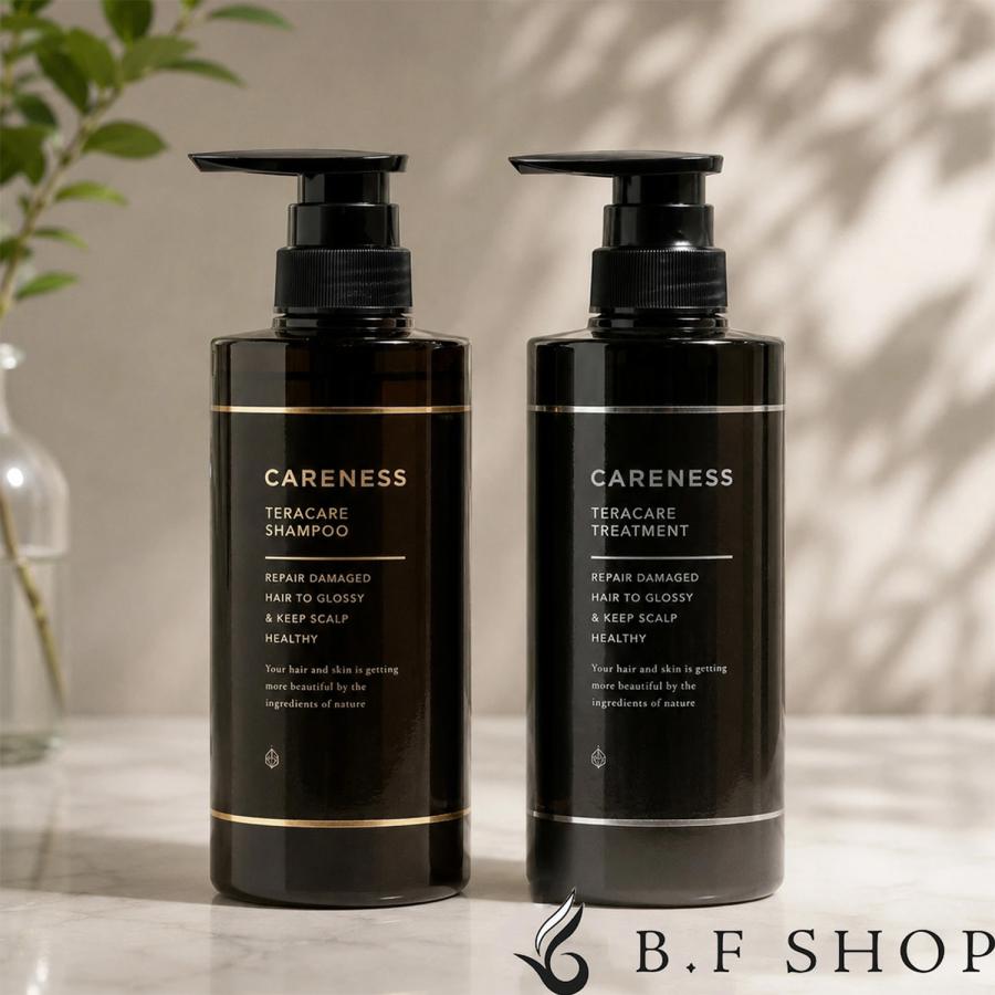 CARENESS テラケアシャンプートリートメント レフィル セット品】ケアネス テラケア シャンプー & トリートメント 500ml +