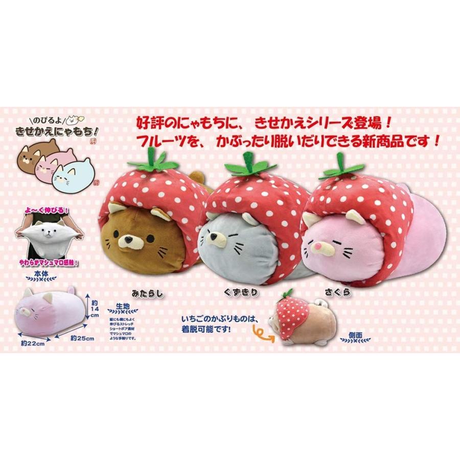 のびるよ きせかえにゃもち！ きせかえにゃもベリー ぬいぐるみ 全3種セット | 