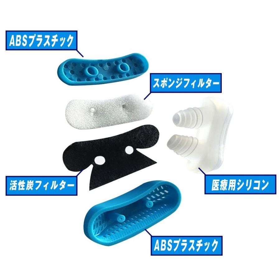 いびき防止 安眠 ノーズピン 空気清浄 いびき対策 サポーターPM2.5対策 活性炭フィルター医療用シリコン使用（赤） |  | 02