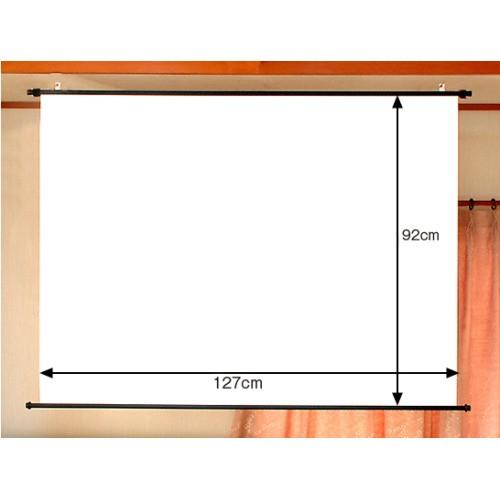 プロジェクタースクリーン 60インチ(4:3) タペストリー型 HS-60 安心の