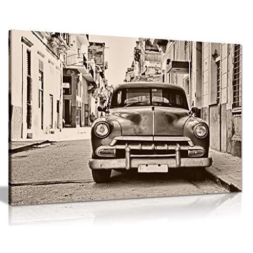 春早割 ヴィンテージキューバの車キャンバス壁アート画像印刷 並行輸入 30xin Cm 76x51 A1 ポスターフレーム Www Maketheleapcoaching Com