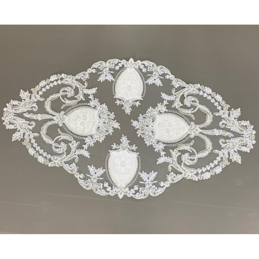 テーブルセンター レース生地 レース ホワイト インテリア 白