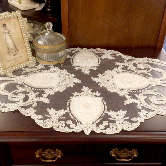 テーブルセンター レース生地 レース ホワイト インテリア 白