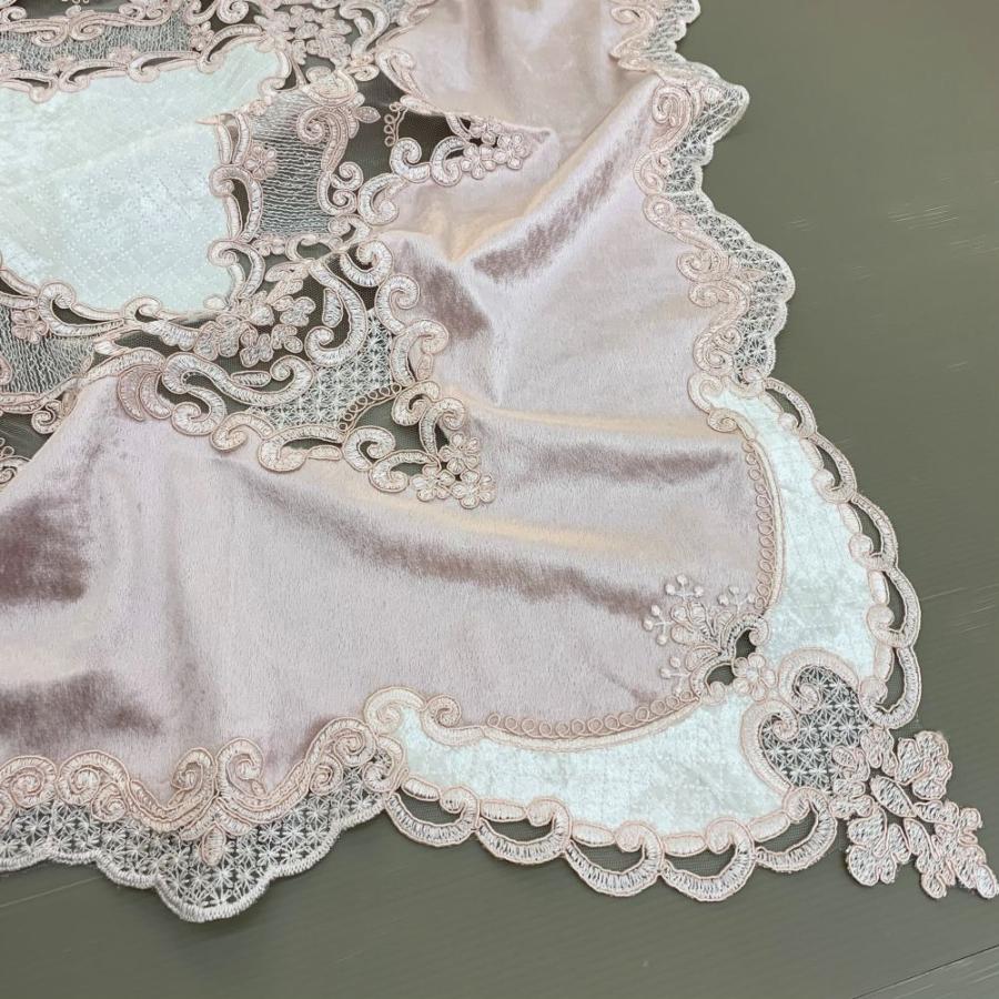 テーブルクロス 四角 スクエア フレンチレース 丸テーブル レース生地