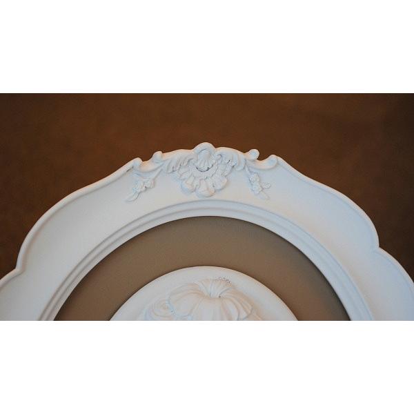 壁飾り オシャレ 楕円 貴婦人 カメオ ウォールオブジェ 額絵 レリーフ