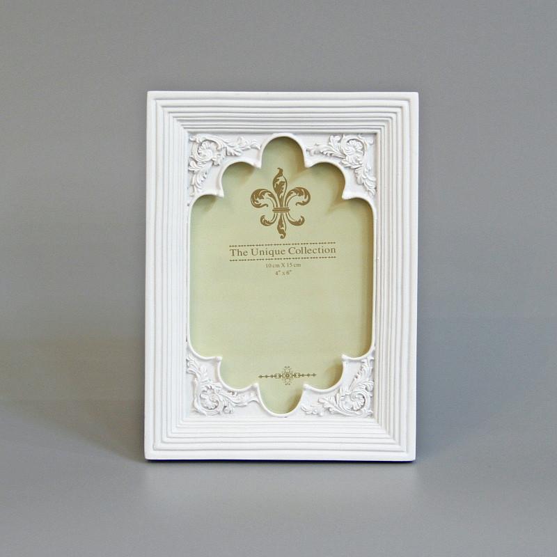 クラシカル フォトフレーム ＊ ホワイト ゴールド クラシカル フォトフレーム ＊ ホワイト ゴールド