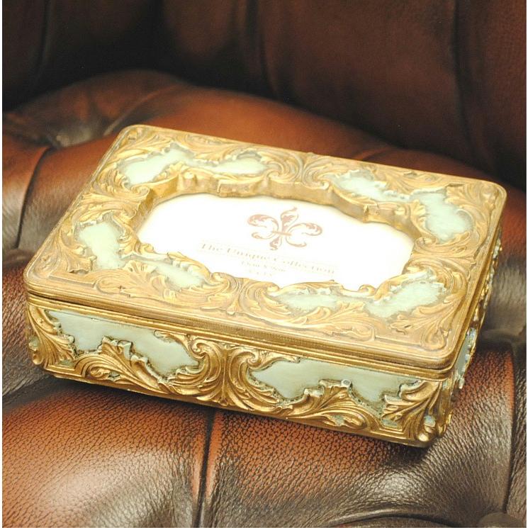 ボックス BOX 宝箱 フォトフレーム付きBOX 小物入れ 雑貨 アンティーク