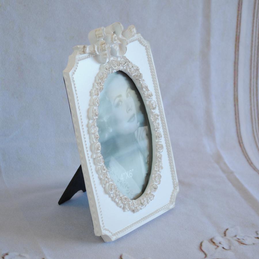 アンティークリボンフレーム写真立て フォトフレーム.リボン5 フランス アンティーク 写真立て