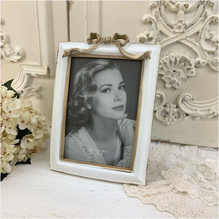フォトフレーム 写真立て 大型 リボンフォトフレーム アンティーク調