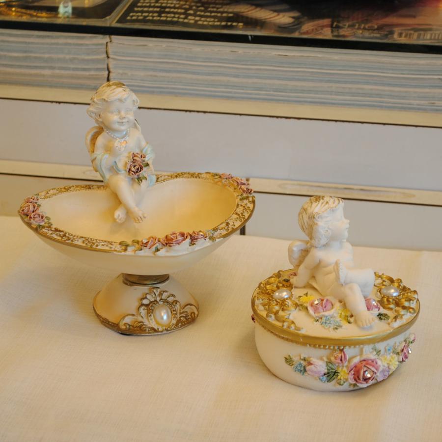 小物入れ ハート型エンジェル小物入れ エンジェルケース 天使