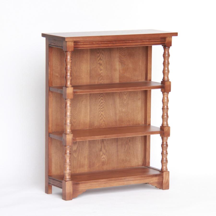 シェルフ 3段シェルフ オープンシェルフ 本棚 英国アンティーク風