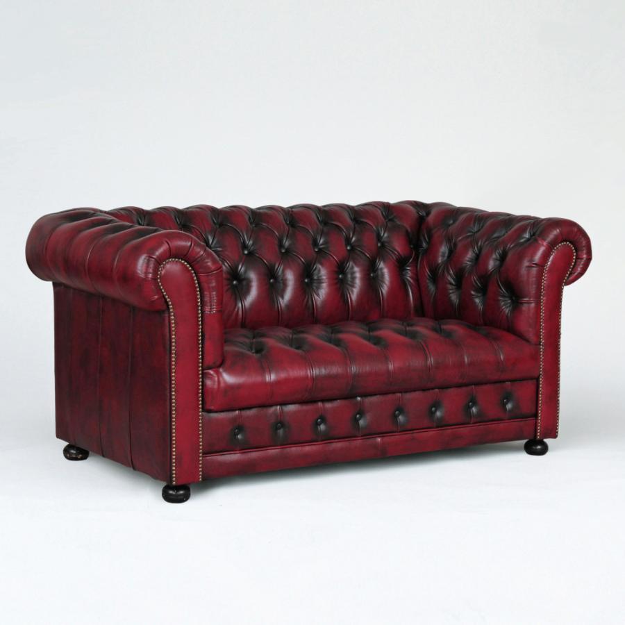 ソファ 2人掛ソファ チェスターフィールドソファ 二人掛ソファ 本皮