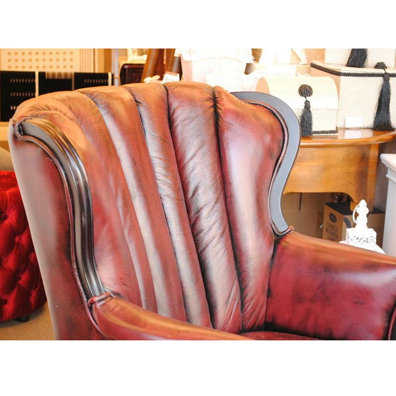 ソファ 1人掛けソファ アームチェア ウイングチェア シェルバック