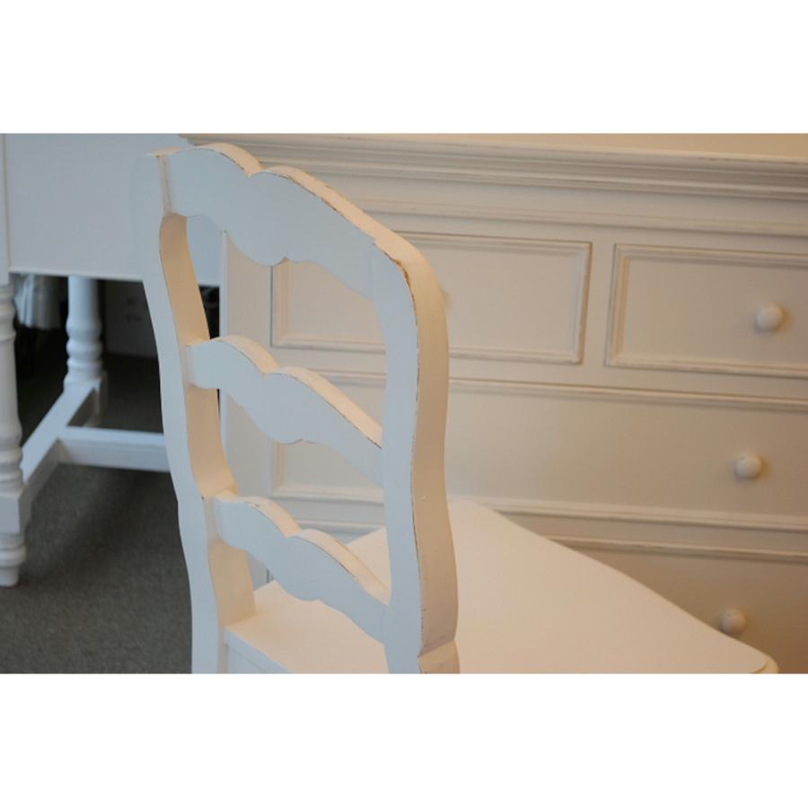 サイドチェア ダイニングチェア 白いフランス家具 チェア 椅子 木製