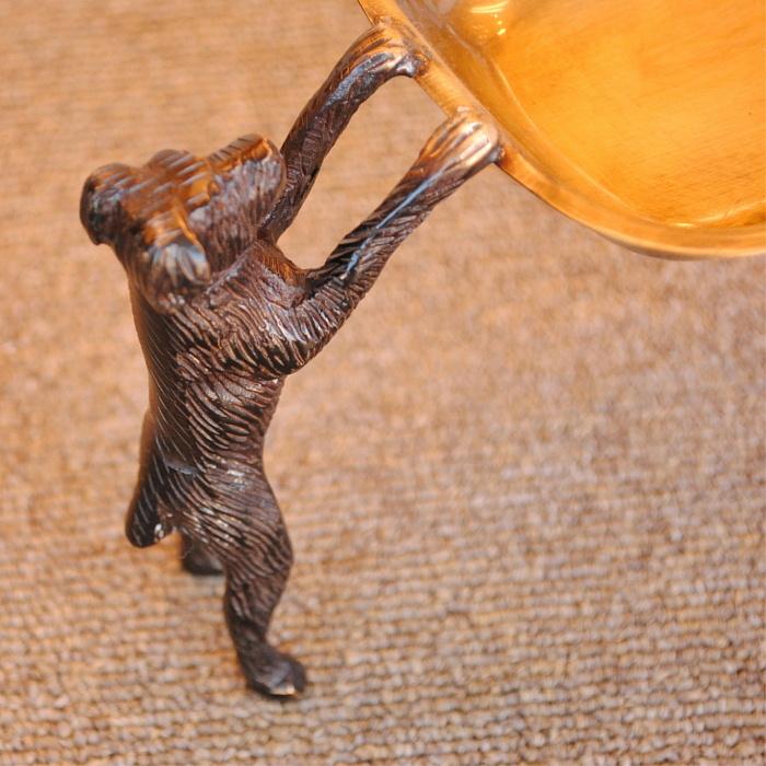 トレイ おしゃれ 真鍮製 プレート アンティーク調 ドッグ dog 犬