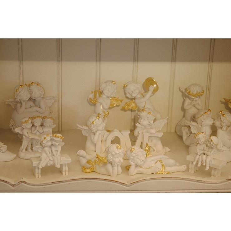 エンジェル 天使 頬杖天使 片肘天使 可愛い 寝そべる天使 2体セット 星