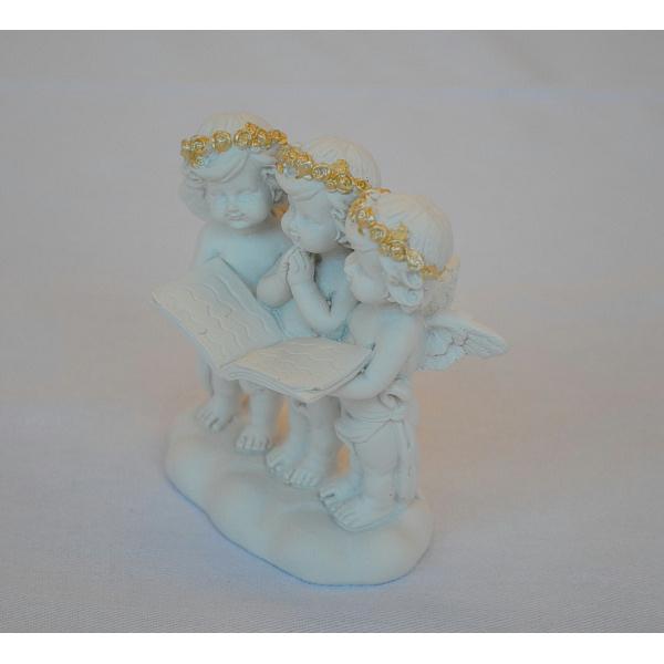エンジェル 天使 可愛い 3人 絵本 聖書 本読み 薔薇 バラ 薔薇冠