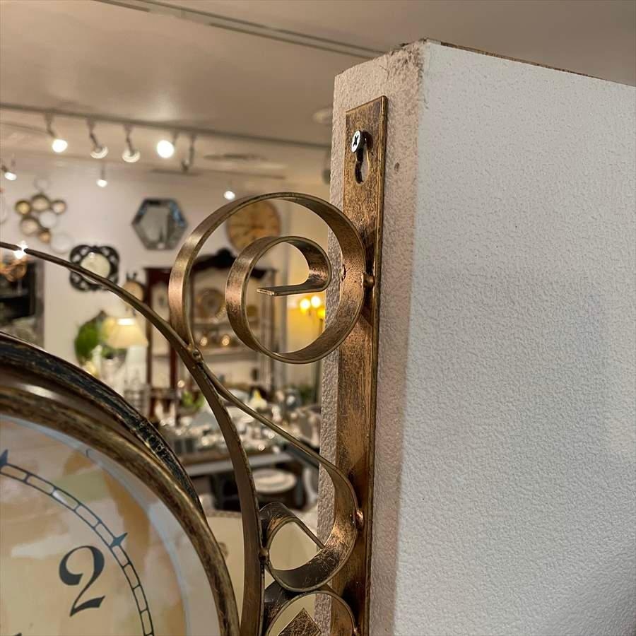 ステーションクロック 壁掛け時計 両面時計 アンティーク 57101WC 時計 両面掛時計 掛時計 両面文字盤時計 壁掛け時計 駅舎時計