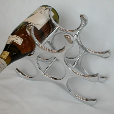 ワインラック（6本＋α）３台 ワインホルダー ワインラック 6本収納 WINERACK アルミダイキャスト