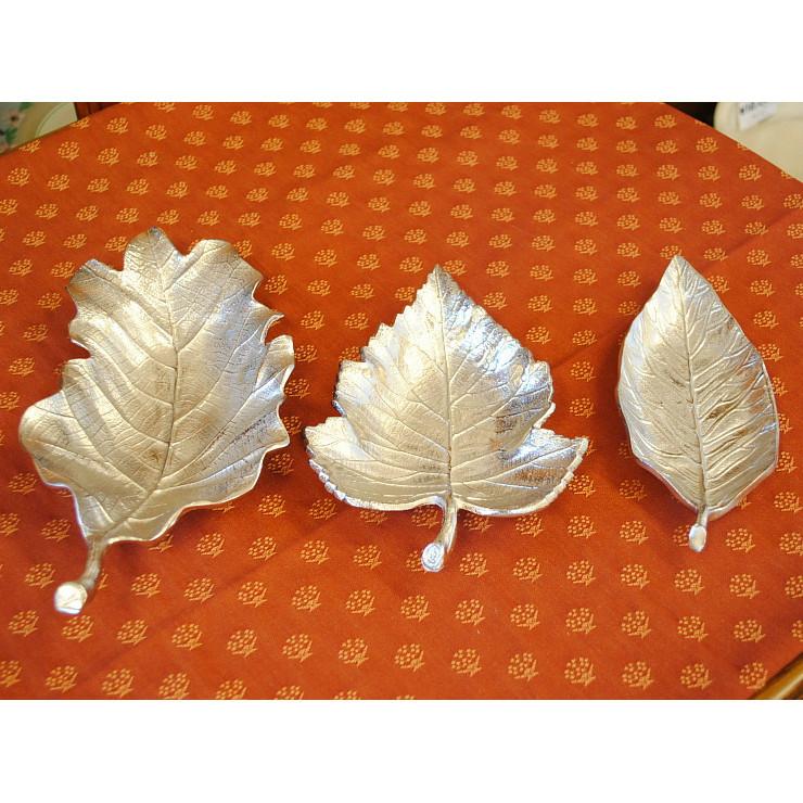 葉皿 バーチ リーフプレート プレート 銀 雑貨 インテリア雑貨 小物
