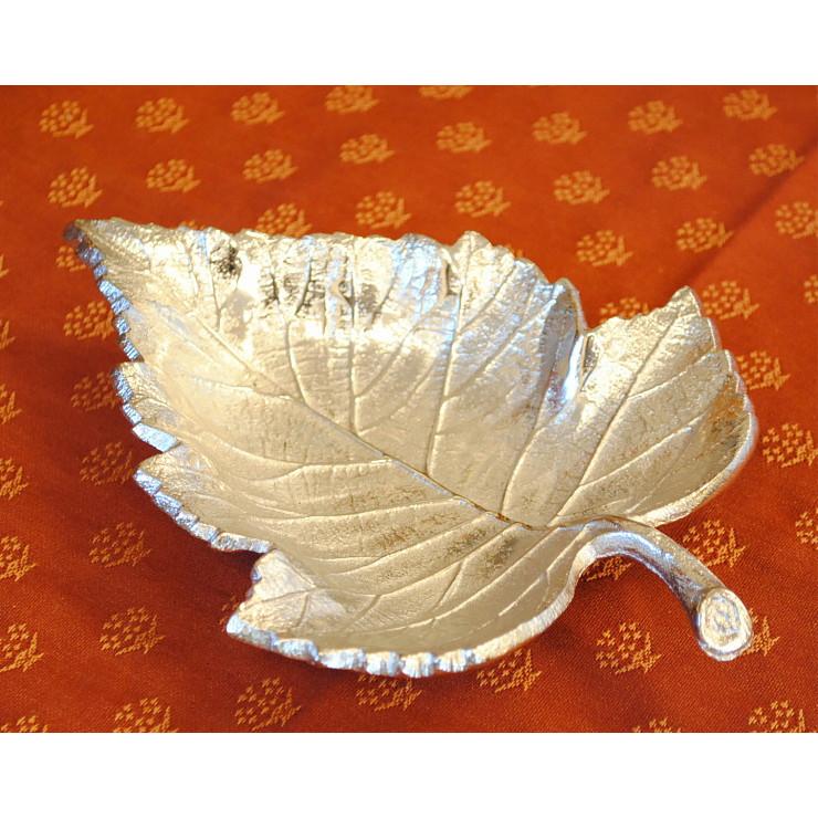 葉皿 バーチ リーフプレート プレート 銀 雑貨 インテリア雑貨 小物