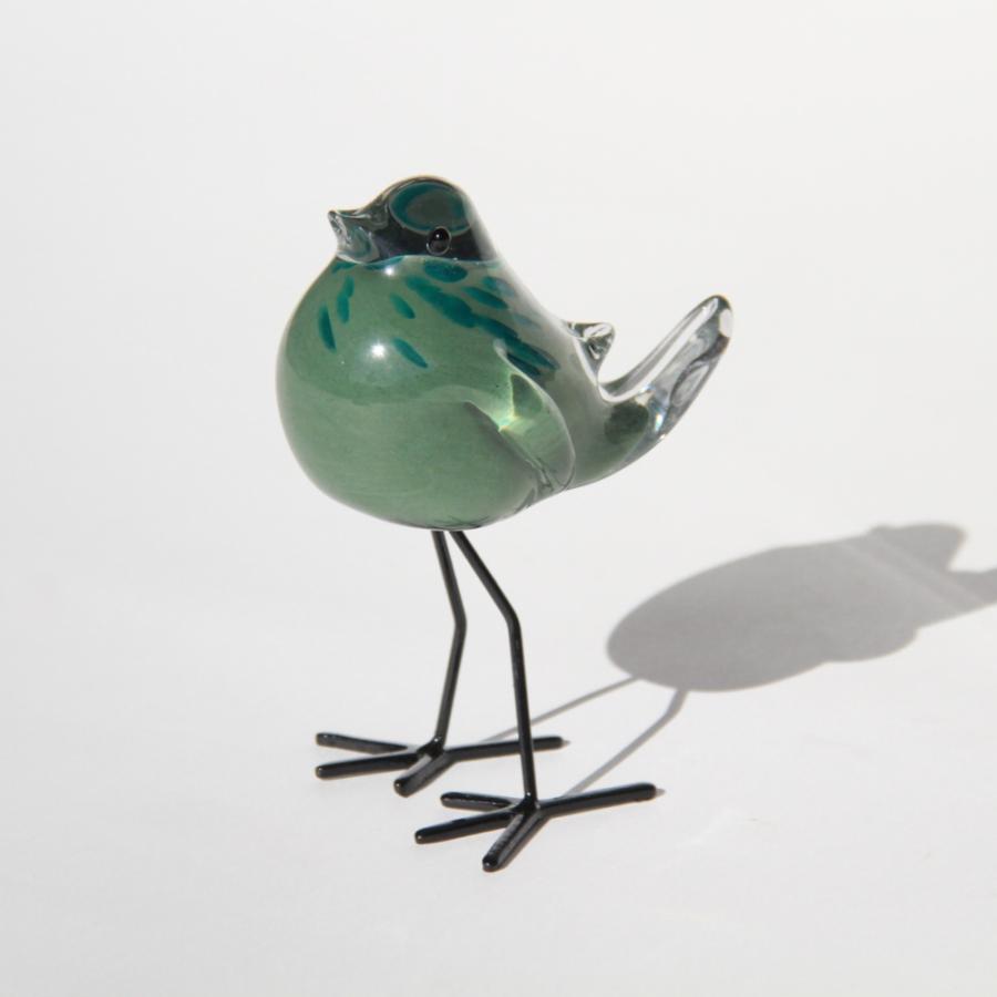 鳥 置物 オブジェ ガラス グラスオブジェ バードグラス かわいい