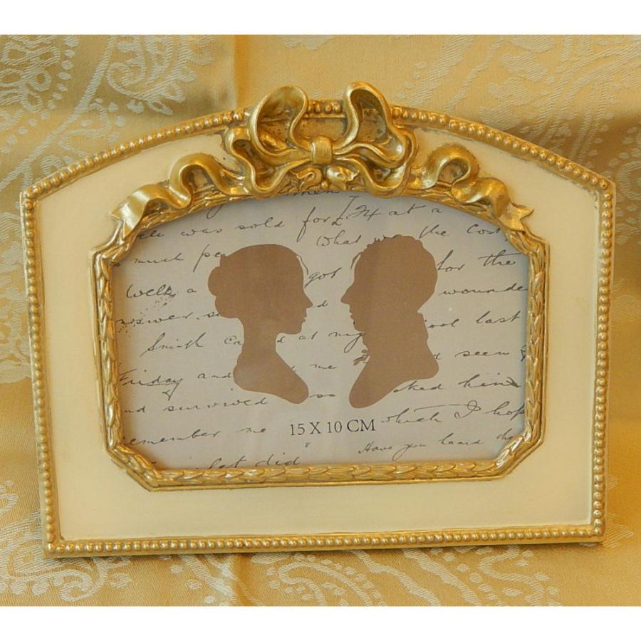 写真立て リボン 横置き型 おしゃれ 金 ゴールド フォトフレーム クラシック アンティーク風 リボンレリーフ pf pf 照明 雑貨 アビヤント Yahoo 店 通販 Yahoo ショッピング
