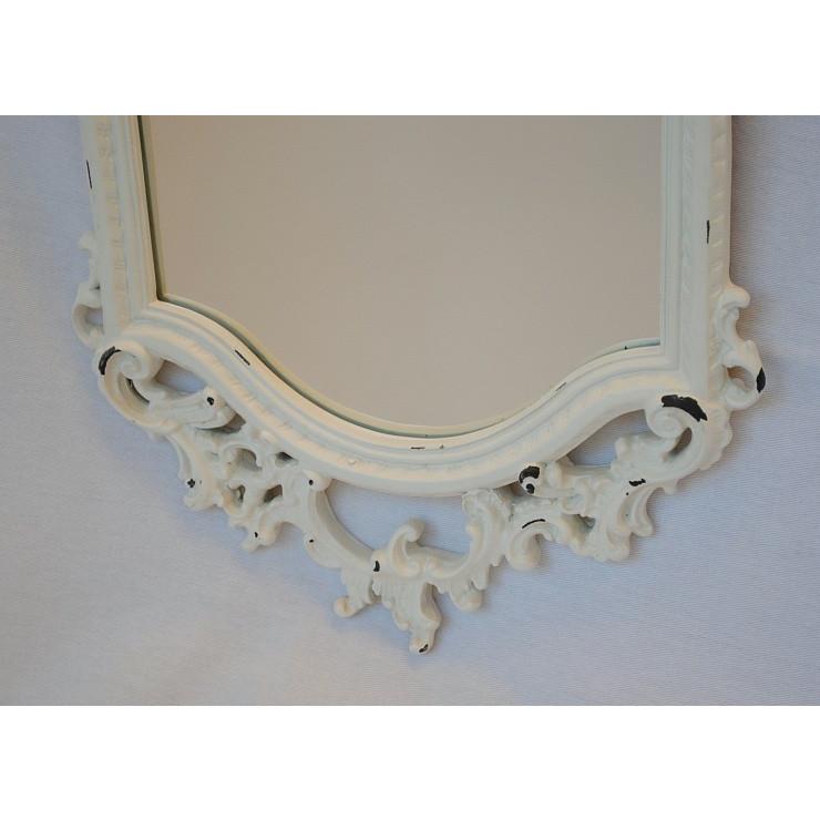 古い ミラー アンティーク ヴィンテージ シャビー 白 鏡 ウォール 壁掛け 古い ミラー アンティーク ヴィンテージ シャビー 白 鏡 ウォール