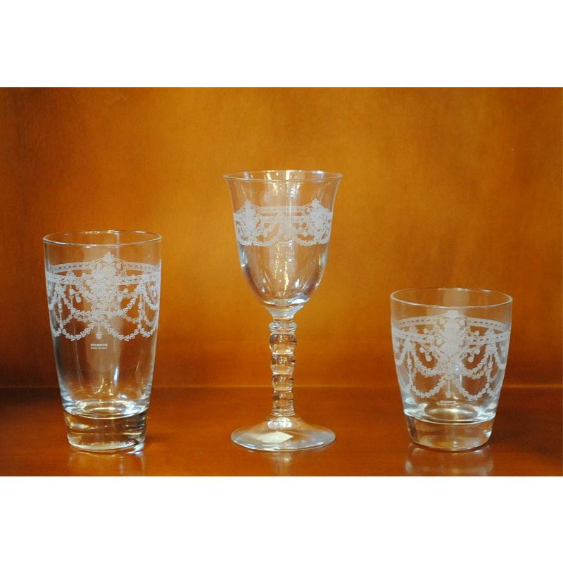 【洋食器】バカラ風　アンティークガラスコップ　金縁 洋食器】バカラ風 アンティークガラスコップ 金縁