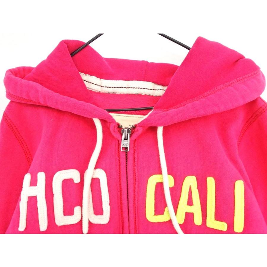 Hollister ホリスター 裏起毛 ロゴ ジップアップ パーカー sizeM/ピンク ◇■ ☆ eba9 レディース｜abj｜02