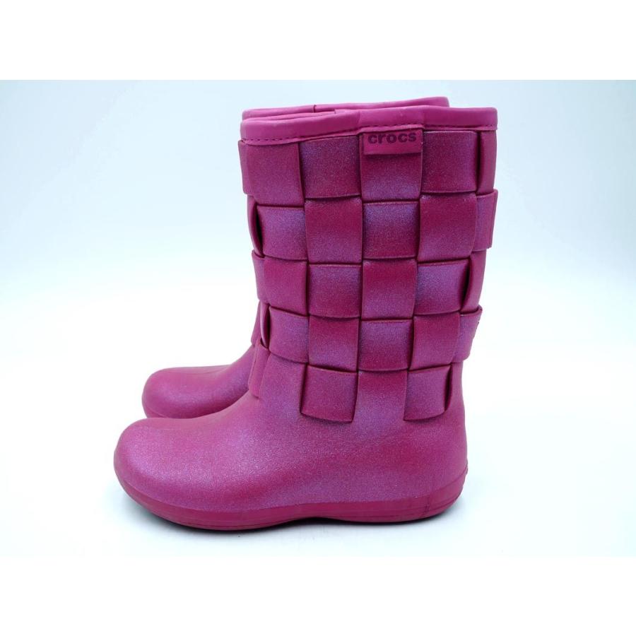 crocs クロックス Super Molded Iri織 長靴 レイン ブーツ sizeW6(22cm)/ピンク ■■ ☆ dlb9 レディース｜abj｜02