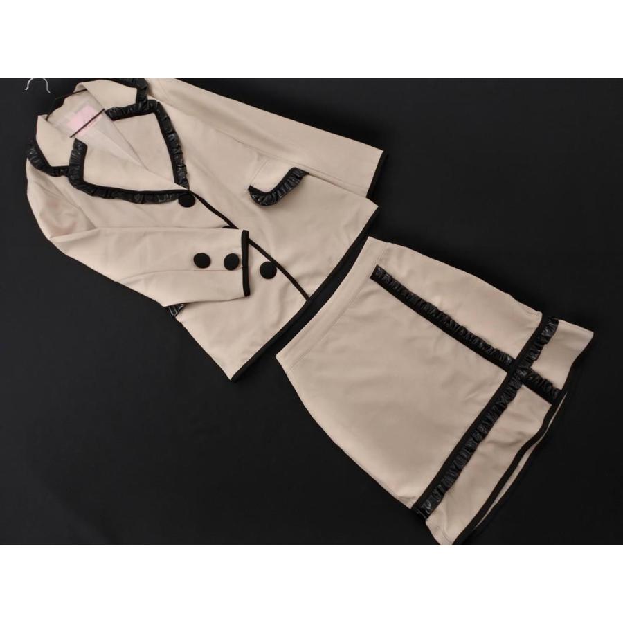 Swankiss スワンキス パイピング フリル ジャケット スカート  