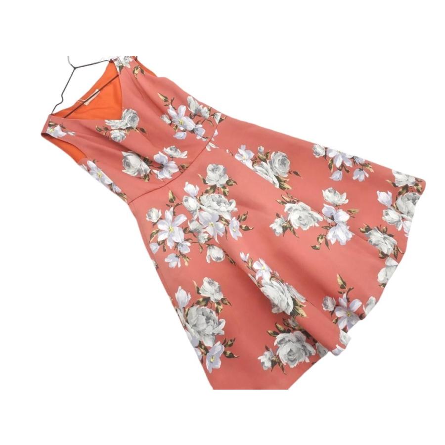 新品 BE RADIANCE ビーラディエンス 花柄 ノースリーブ ワンピース 