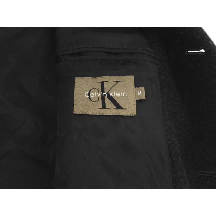 Calvin Klein カルバンクライン ウール混 ロング チェスター コート sizeM/グレー ◆■◎ ☆ deb7 メンズ｜abj｜08