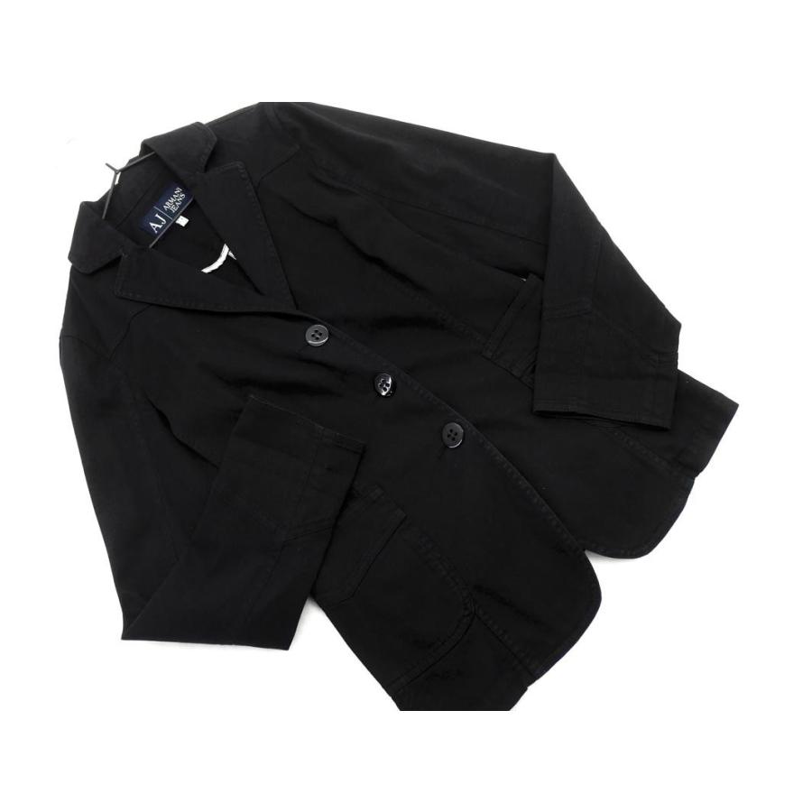 ARMANI JEANS アルマーニジーンズ ジャケット size38/黒 □◇ ☆ efc1 