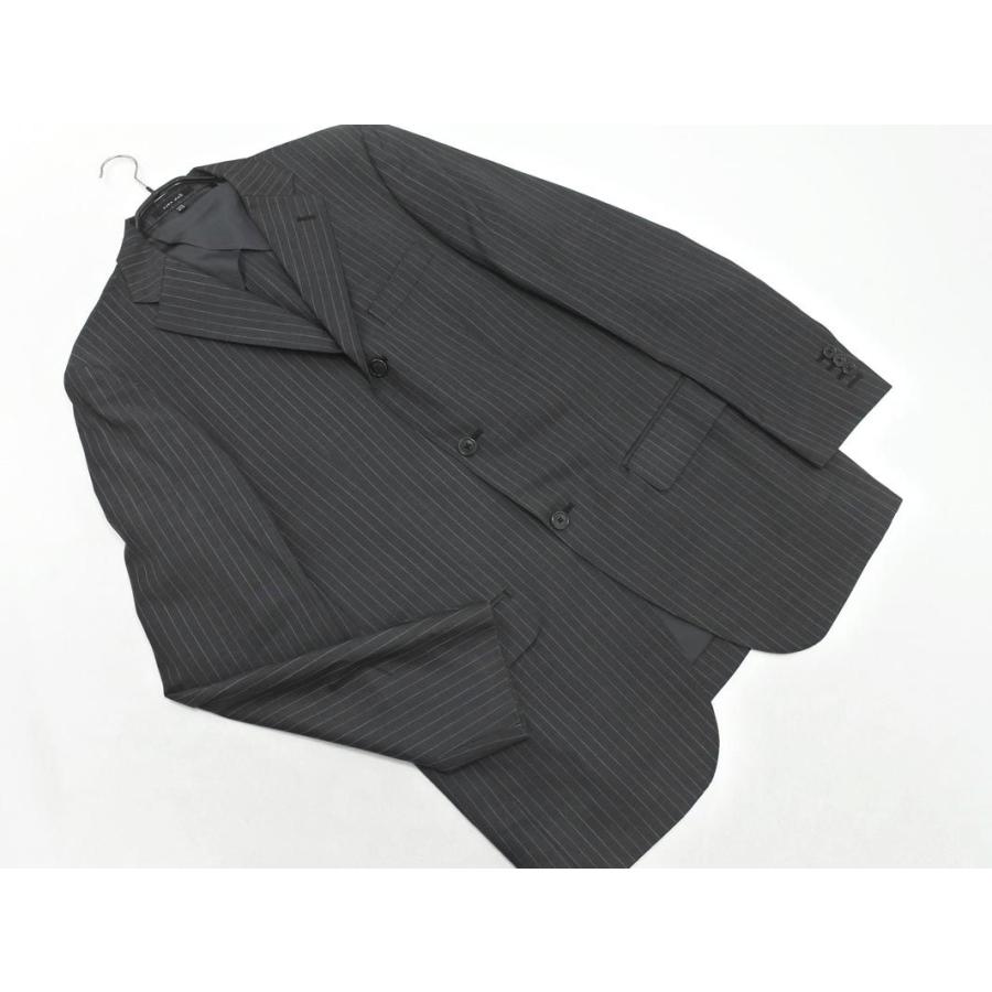 ZARA MAN ザラ マン ストライプ セットアップ ジャケット パンツ スーツ size54/グレー ■◇ ☆ eda9 メンズ｜abj｜02