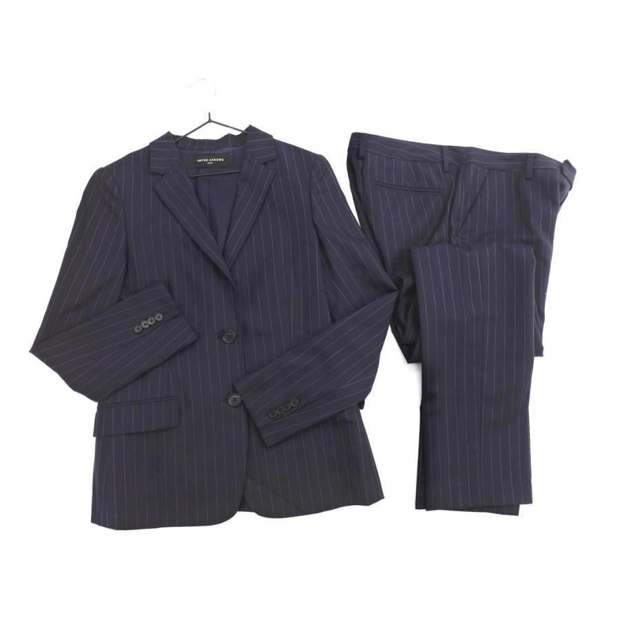 UNITED ARROWS ユナイテッドアローズ ウール100% ストライプ 